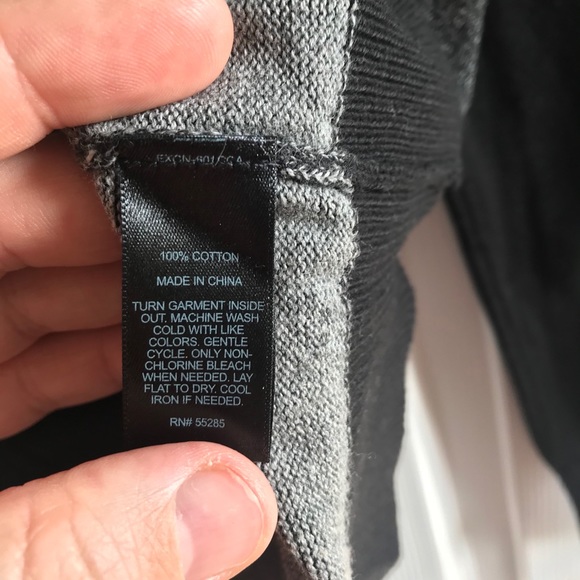 Express Men’s Cardigan Sweater with Ribbed Collar - Picture 11 of 13